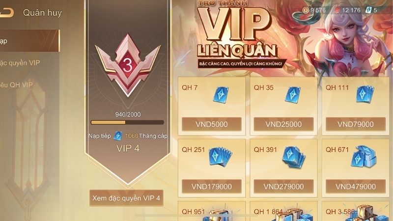 VIP Liên Quân: Bảng Giá Thị Trường Hiện Tại Bạn Nên Tham Khảo