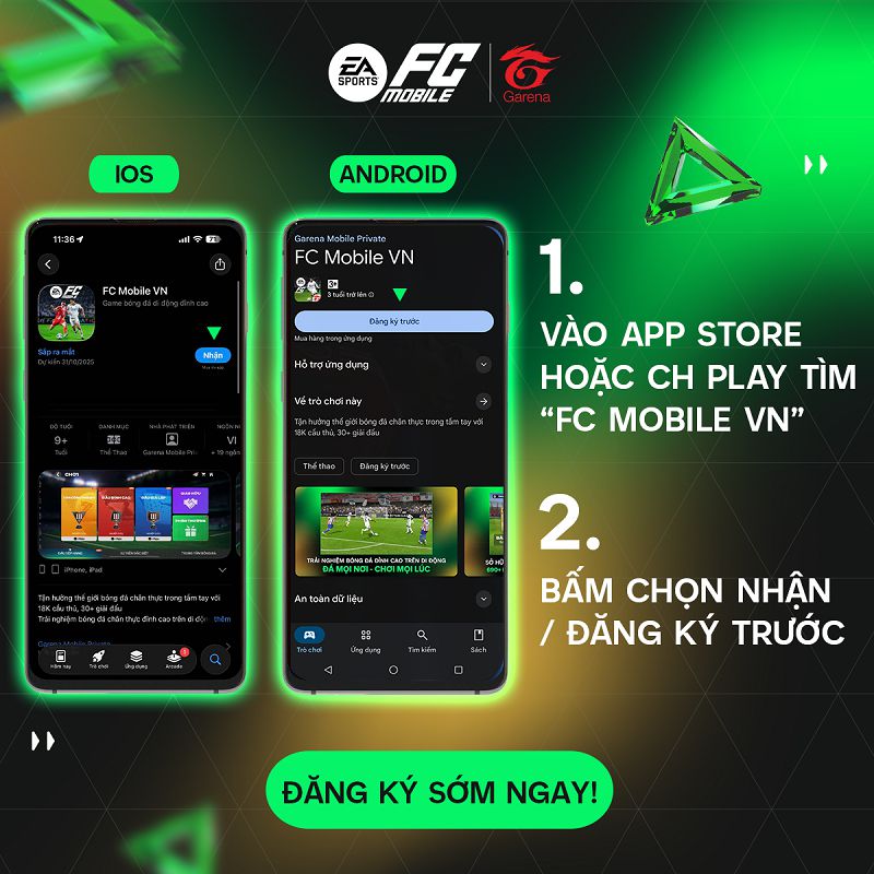 Hướng dẫn đăng ký FC Mobile trên Android