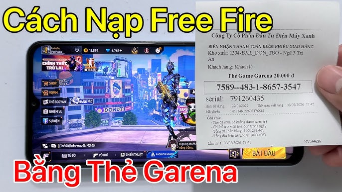 Cách Nạp Kim Cương Free Fire Qua Garena An Toàn